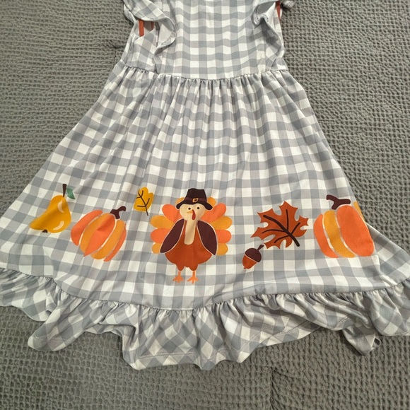 Girls Millie loves little Thanksgiving dress size 9 - Picture 4 of 4